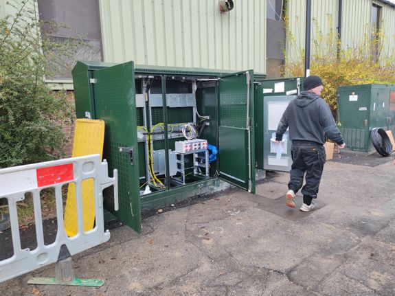 The new Commscope Yorkshire cabinet used in this Orion deployment